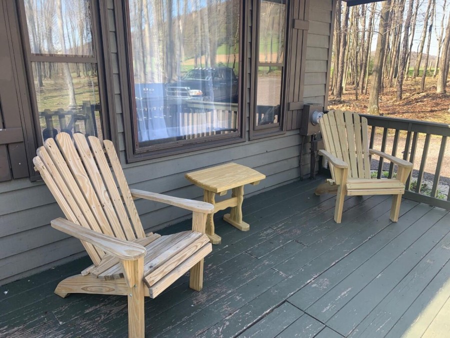 Front deck seating late winter