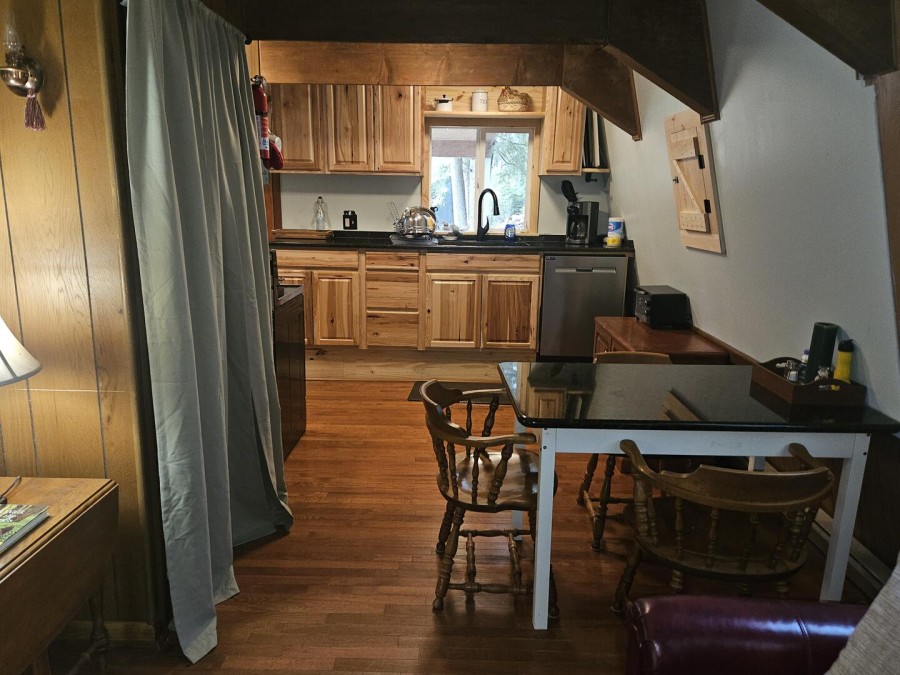 Dining table inside