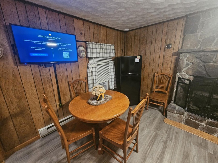 Dining Table. Fireplace