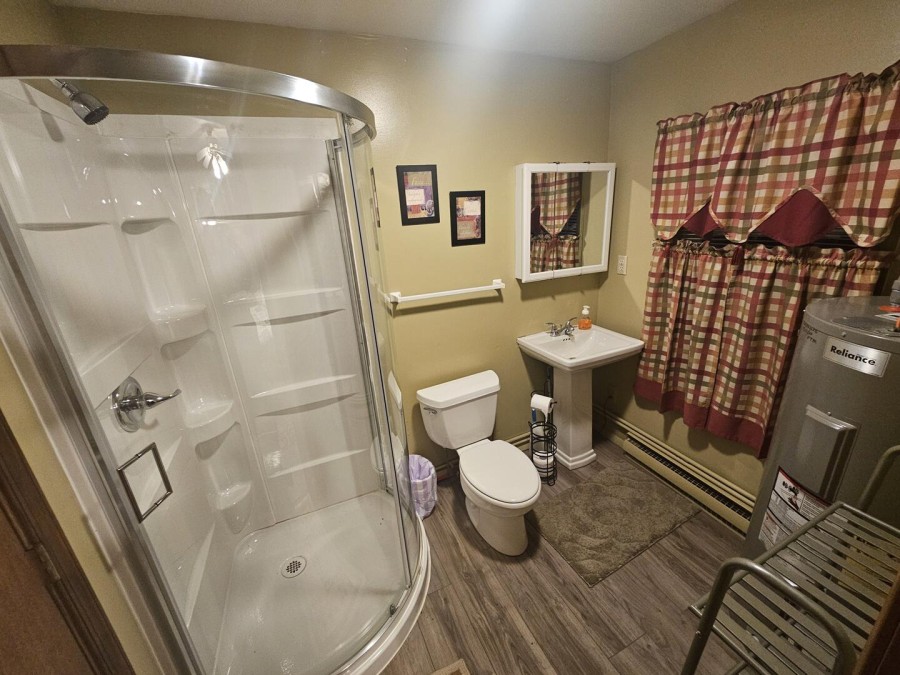 bath with shower
